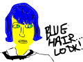 BLUE HAIR LOOK