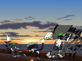 playing at the beach