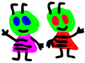 Invader Zim and Blue