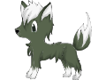 Green and White Fox